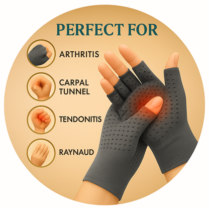 Copper Fiber Compression Gloves